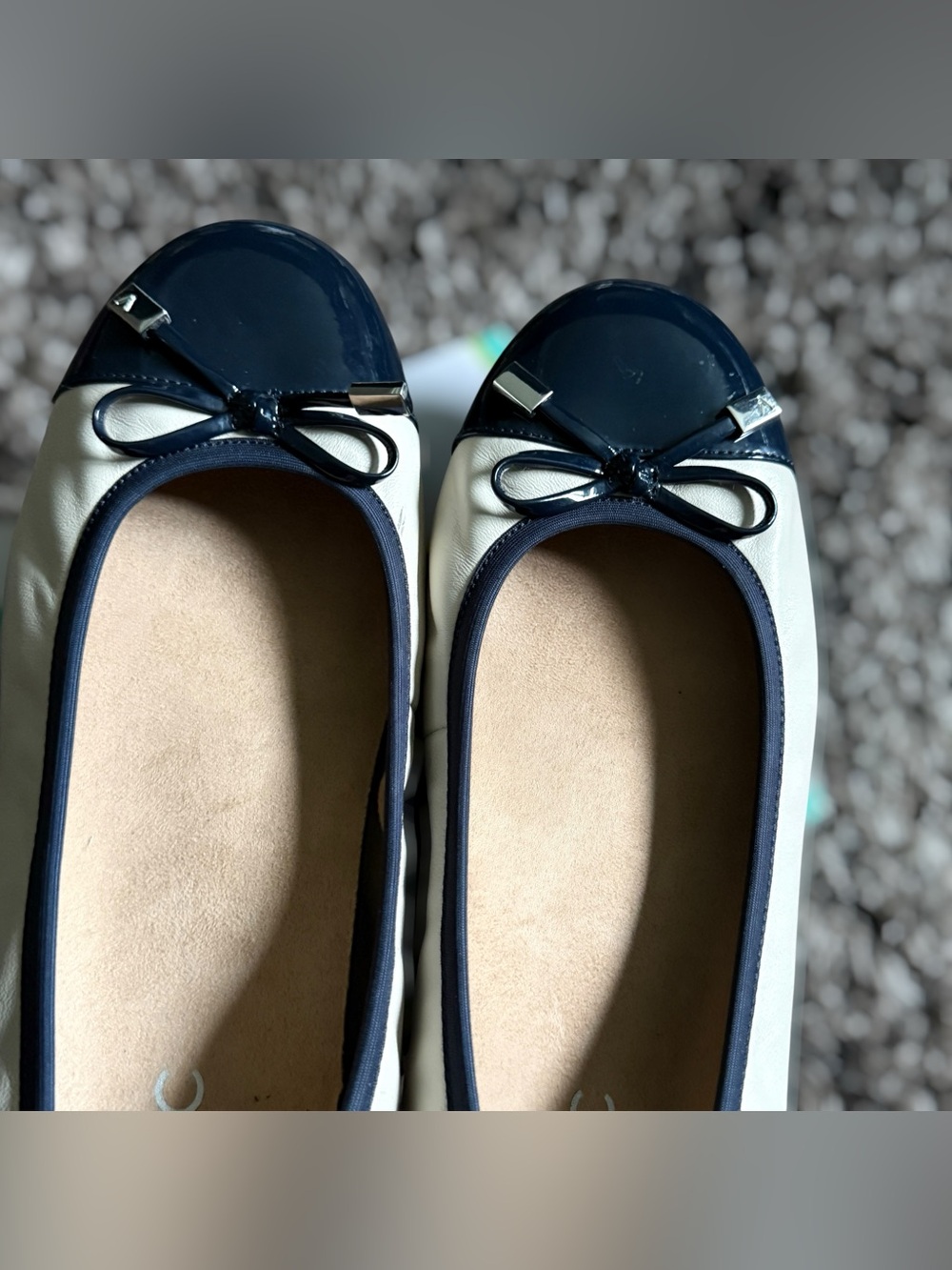 VIONIC Minna Ballet Flat Bow Flats Blue & White US 7 - Picture 4 of 10